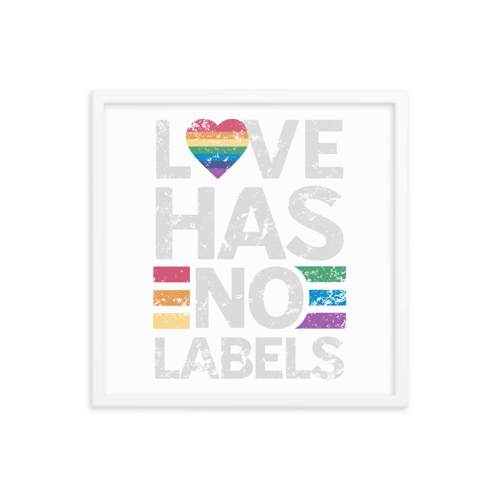 Love has no Labels Gerahmtes Poster