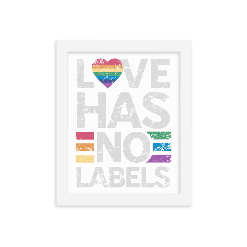 Love has no Labels Gerahmtes Poster