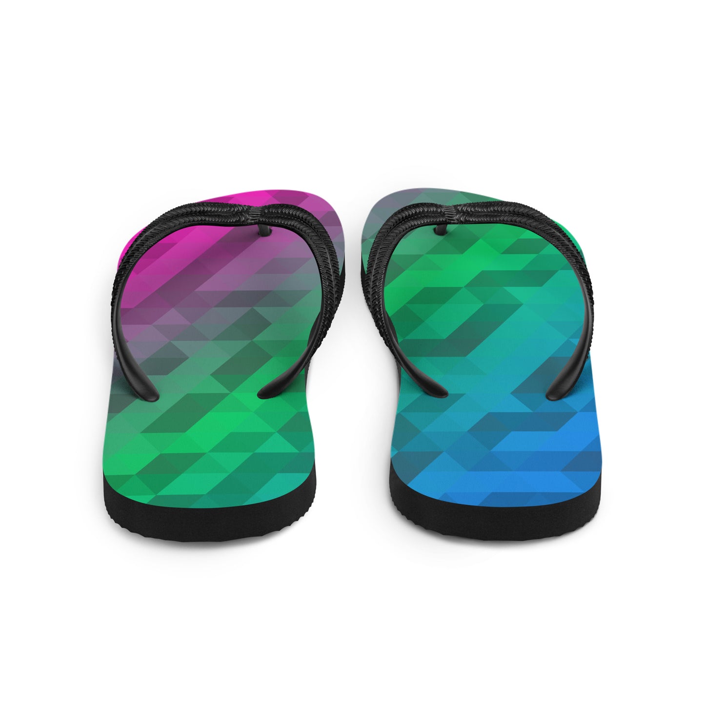 Polysexuell Farben Low Poly Flip Flops