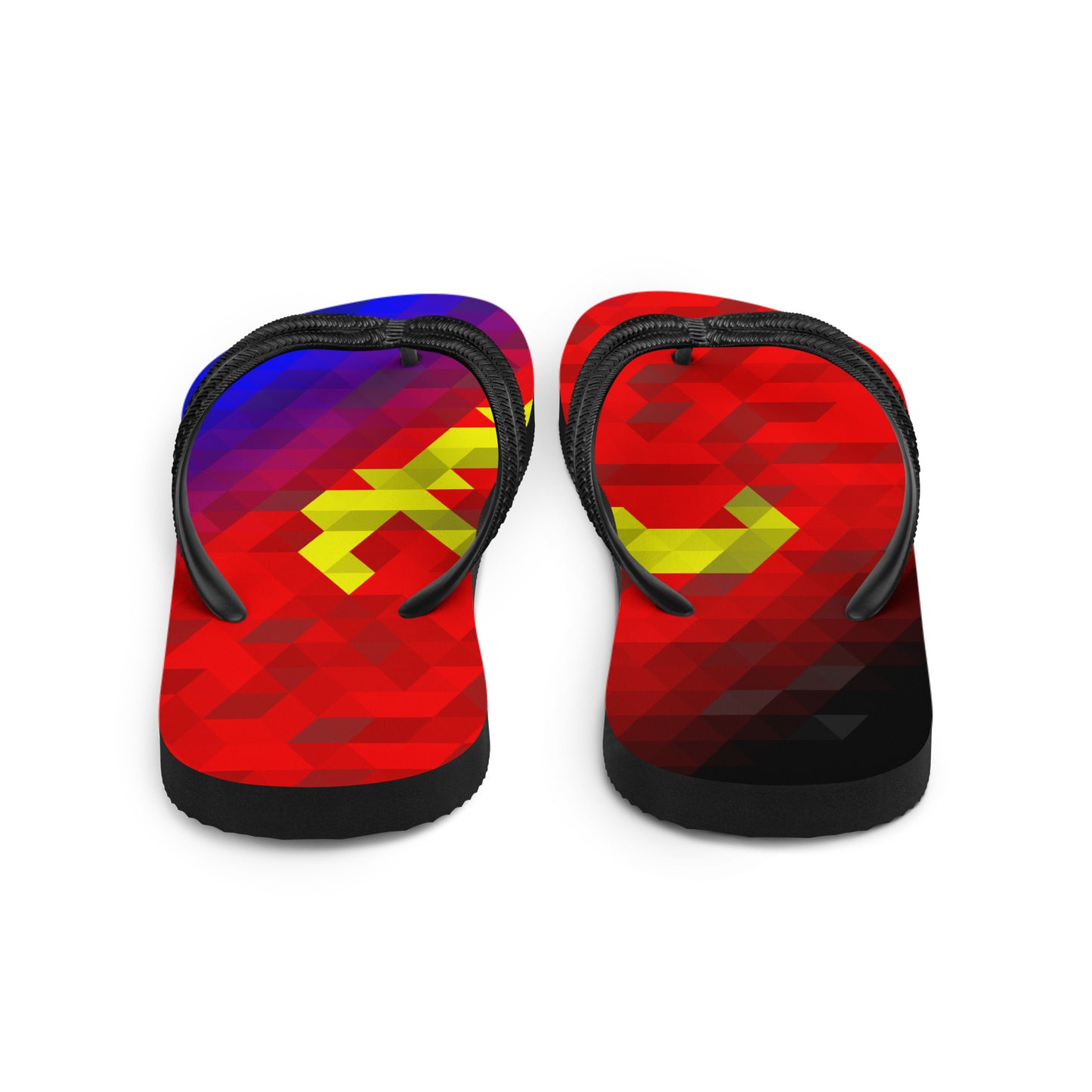 Polyamor Farben Low Poly Flip Flops