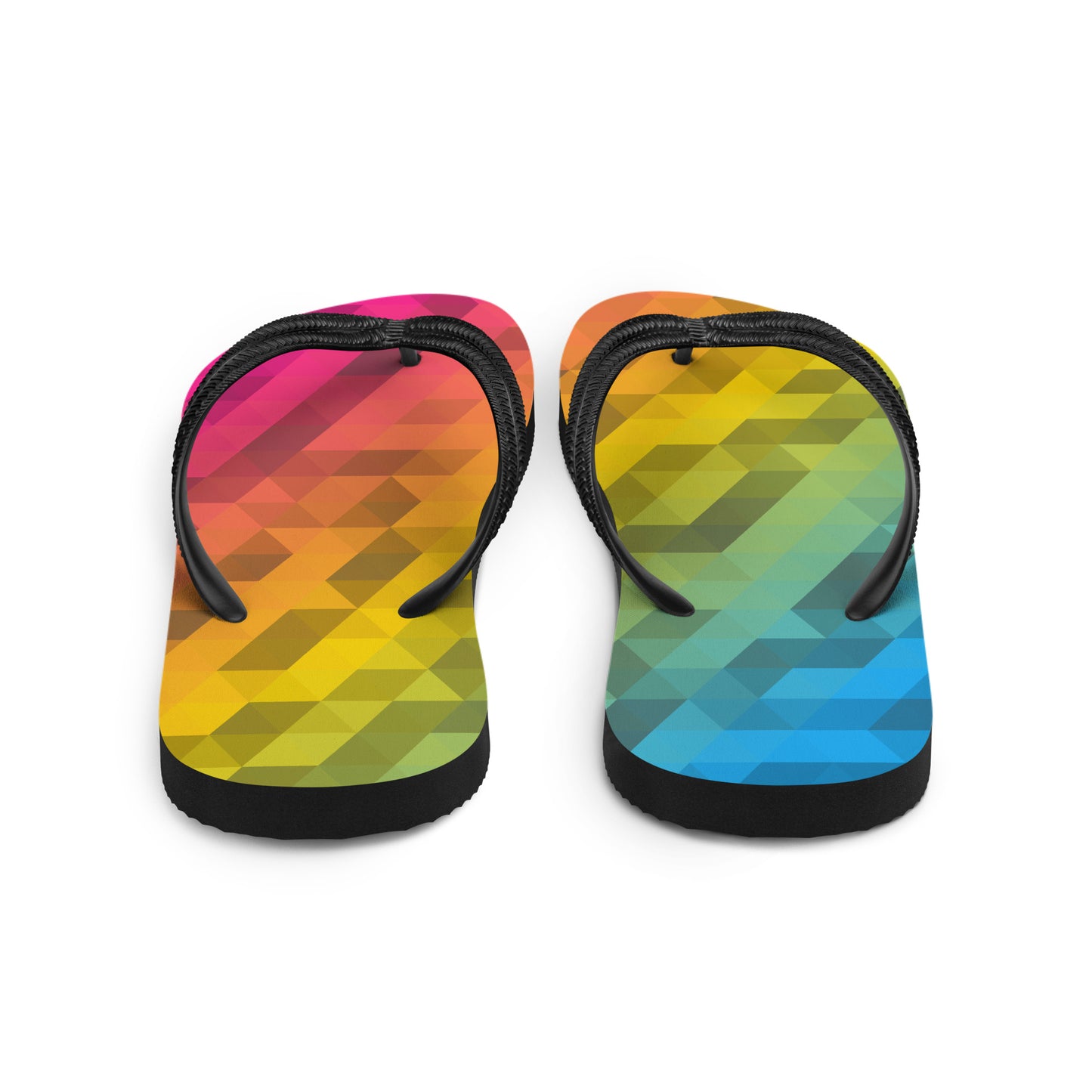 Pansexuell Farben Low Poly Flip Flops