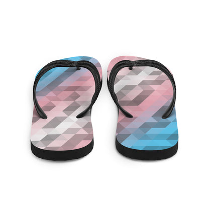 Transgender Farben Low Poly Flip Flops