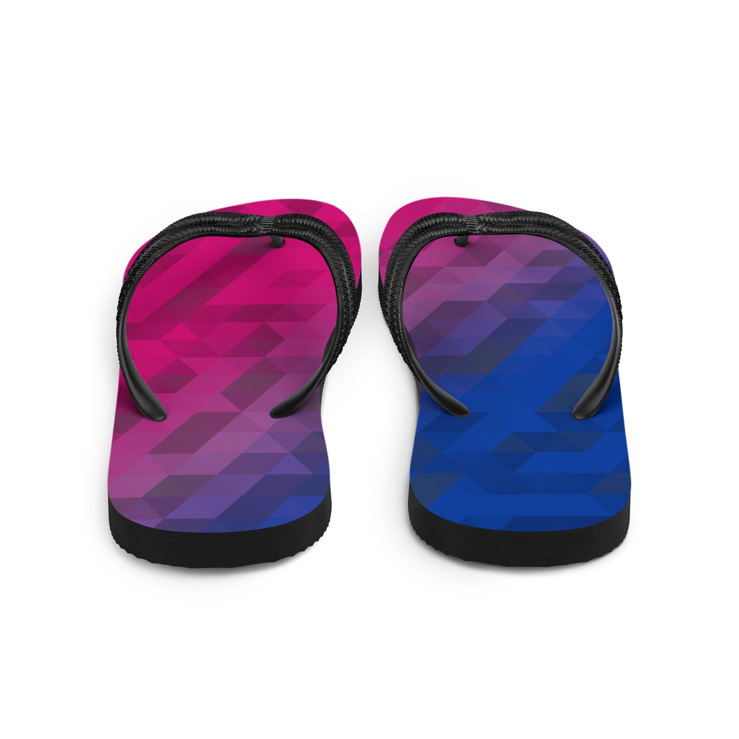 Bisexual Colors Low Poly Flip-Flops