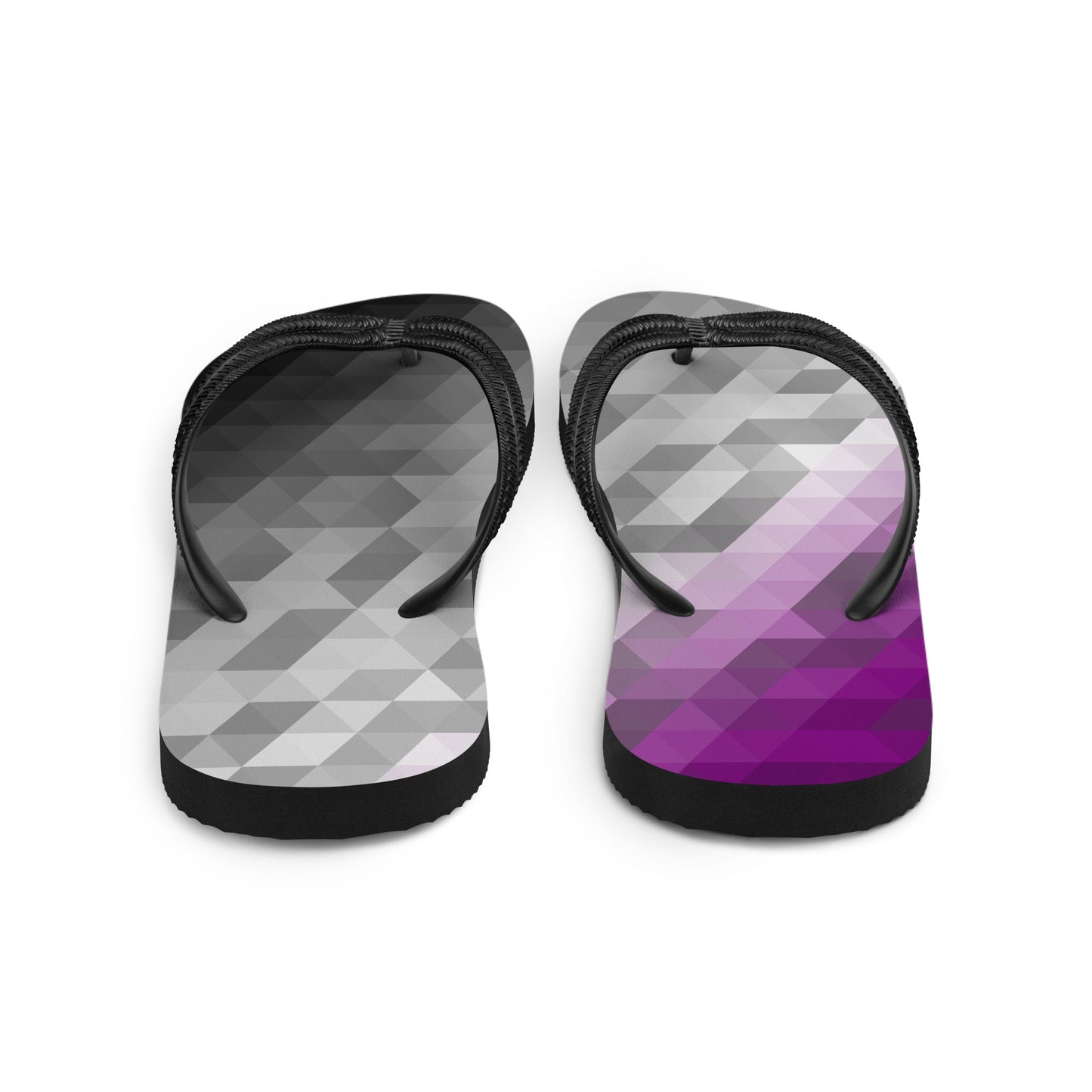 Asexuell Farben Low Poly Flip Flops