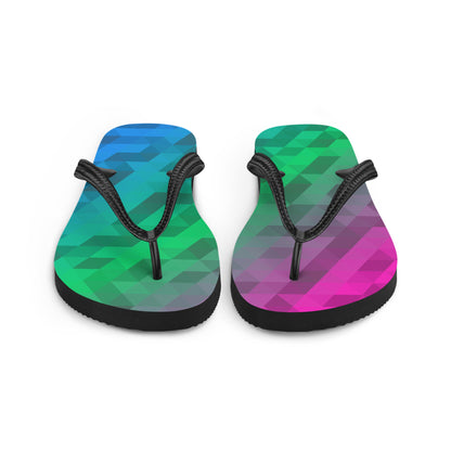 Polysexuell Farben Low Poly Flip Flops