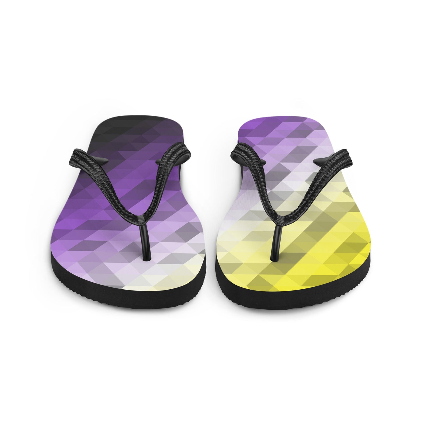 Nonbinär Farben Low Poly Flip Flops