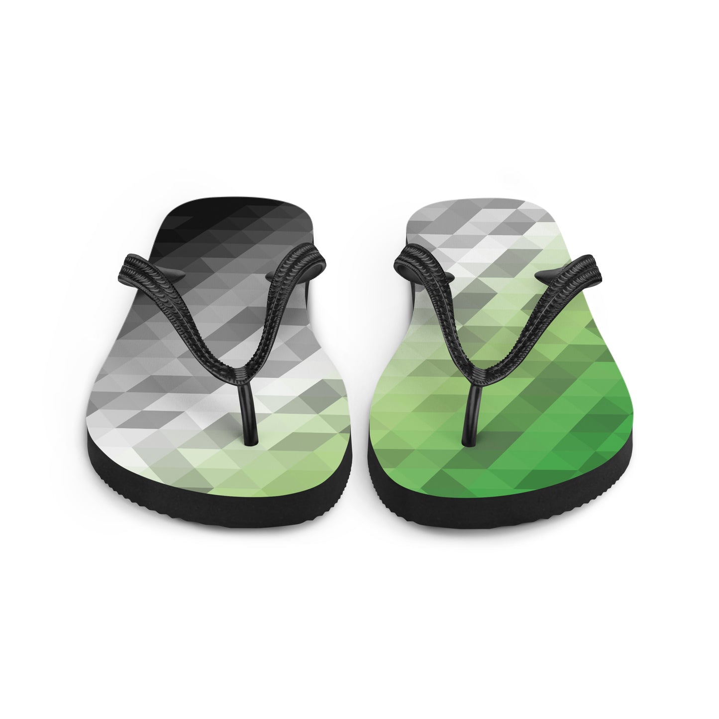 Aromantisch Farben Low Poly Flip Flops