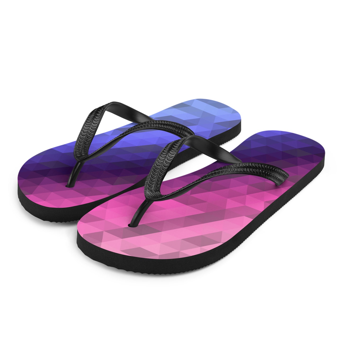 Omnisexuell Farben Low Poly Flip Flops