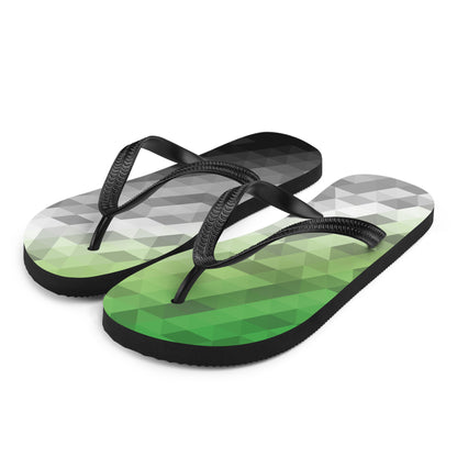 Aromantisch Farben Low Poly Flip Flops