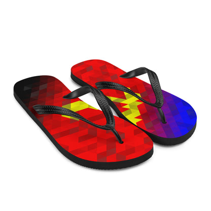 Polyamor Farben Low Poly Flip Flops