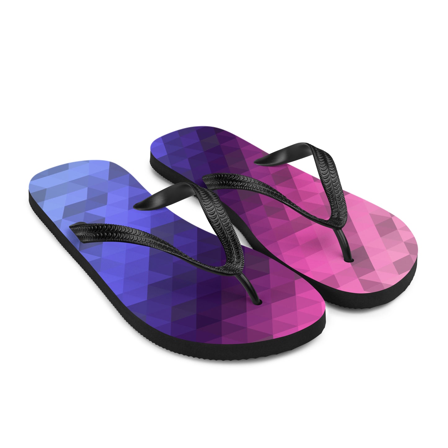 Omnisexuell Farben Low Poly Flip Flops