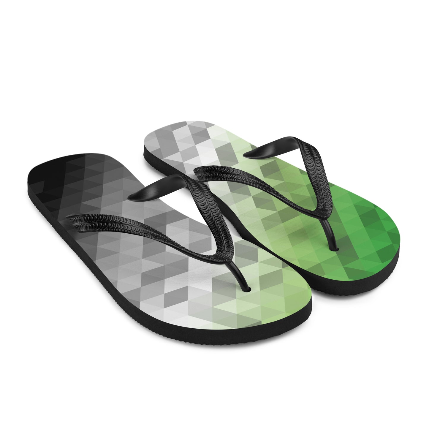 Aromantisch Farben Low Poly Flip Flops