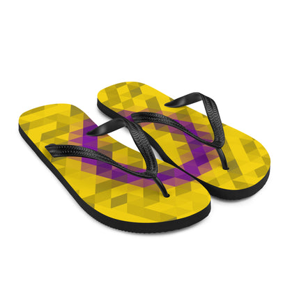 Intersexuell Farben Low Poly Flip Flops