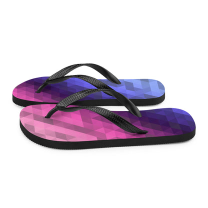 Omnisexuell Farben Low Poly Flip Flops