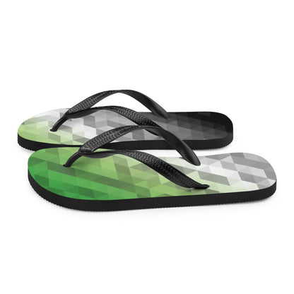 Aromantisch Farben Low Poly Flip Flops