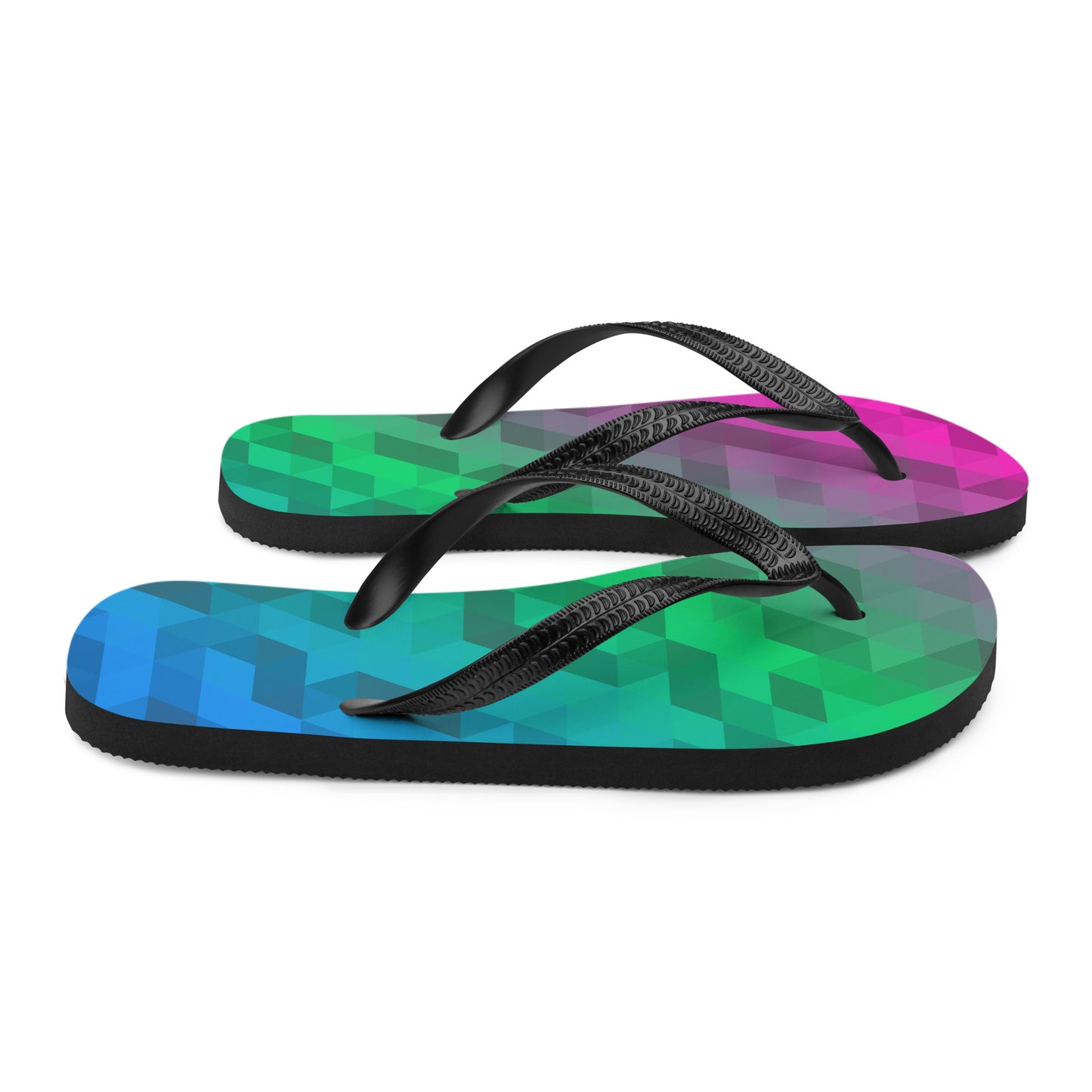 Polysexuell Farben Low Poly Flip Flops