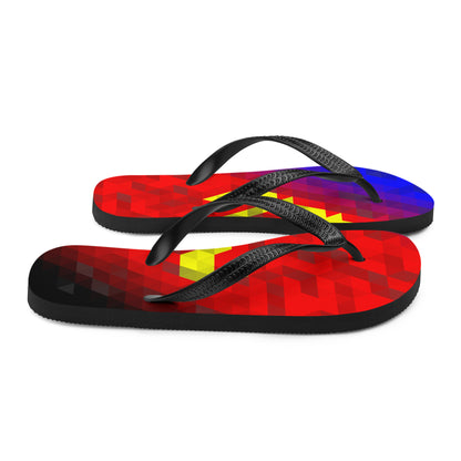 Polyamor Farben Low Poly Flip Flops