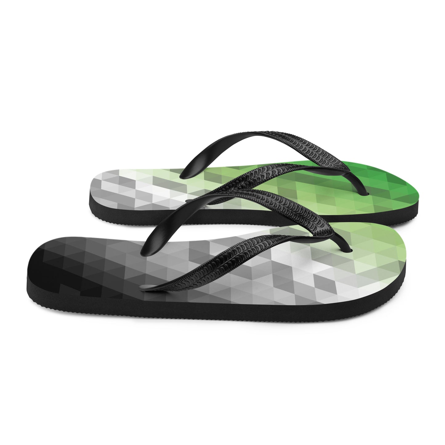 Aromantisch Farben Low Poly Flip Flops