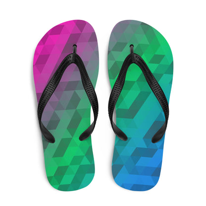 Polysexuell Farben Low Poly Flip Flops