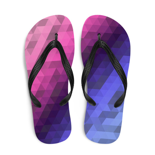 Omnisexuell Farben Low Poly Flip Flops