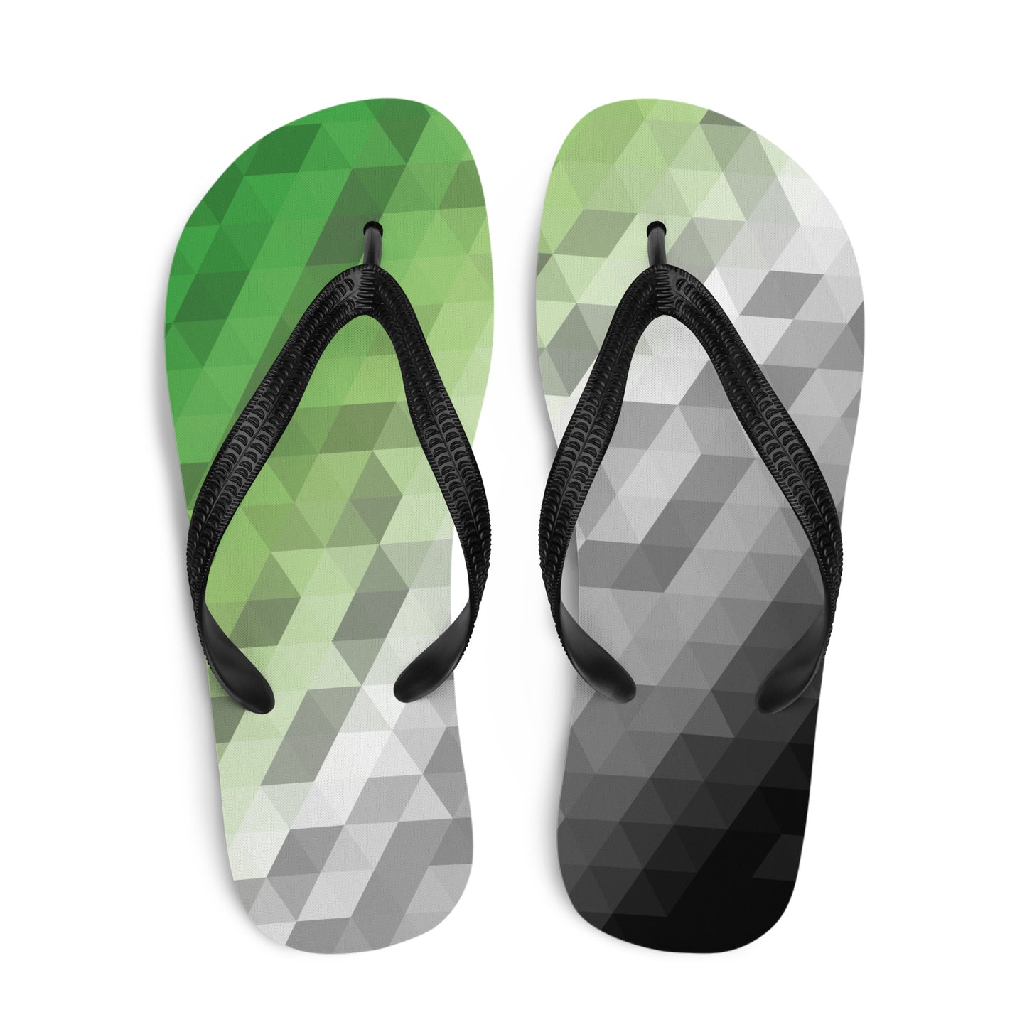 Aromantisch Farben Low Poly Flip Flops